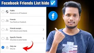 How to Hide Friends List on Facebook | Facebook Friends List Hide | Facebook Friend Hide