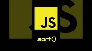 26) Sort - JS Array Methods Under A Minute #Shorts