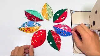 Unique Sewing Idea from Leaves Using Scrap Fabric That You Should Try