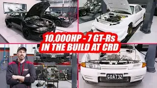 7 MONSTER GT-Rs In The Build at CRD - Street, Drag and Time Attack