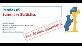 Pandas 05 | DataFrame  -  Summary Statistics بالعربي