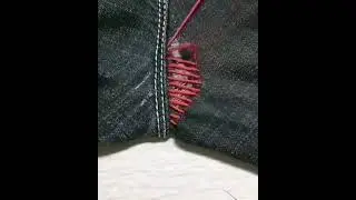 Как заштопать протёртые джинсы