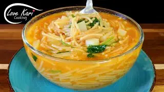 How to Make Mexican Soup with Potatoes Sopita de Fideo con Papas Sopa