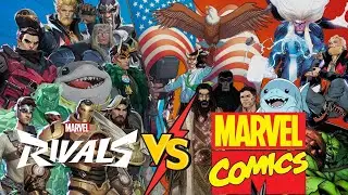 Marvel Rivals skins vs Marvel Comic