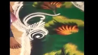 Искусство рисовать цветными порошками