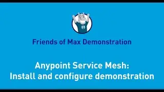 Anypoint Service Mesh: Install and Configure Demonstration | Friends of Max