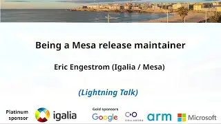 XDC 2023 | October 19 | Being a Mesa release maintainer | Eric Engestrom