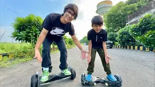 hoverboard Race With Kunali 😍