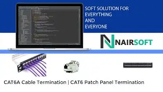 CAT6A Cable Termination | CAT6A Patch Panel Termination