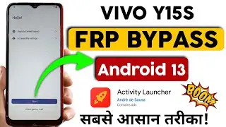 Vivo Y15s (V2120) GOOGLE ACCOUNT BYPASS | ANDROID 13 | latest method 2024