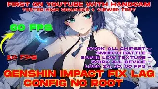 CONFIG FIX LAG GENSHIN IMPACT ANDROID 2.6 | ANTI LAG LOW TEXTURES SMOOTH STABLE LOCK 24,30,60 FPS