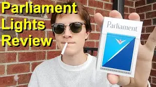 Smoking a Parliament Light Cigarette - Review