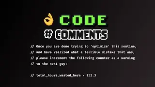 TODO: Write Good Code Comments #Shorts