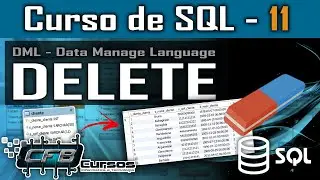 Como usar o comando DELETE em SQL / DML / Alterando registros nas tabelas - Curso de SQL - Aula 11