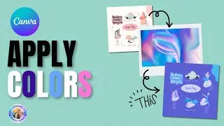 How to easily apply colors to a Canva design!