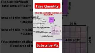 How to calculate number of floor tiles 