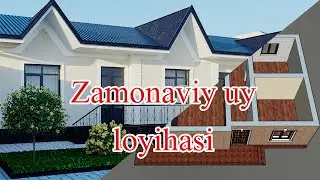 ZAMONAVIY 5 XONALI UY CHIZMASI, ЗАМОНАВИЙ  5 ХОНАЛИ УЙ ЧИЗМАСИ