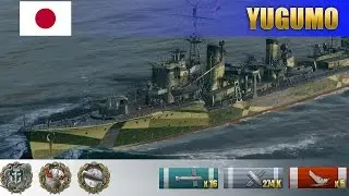 Новый японский эсминец 9 уровня Yugumo | WoWS Replays