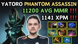 🔥 YATORO PHANTOM ASSASSIN Safelane 1141 XPM & GODLIKE 🔥 Grandmaster Tier YATOROGOD GODLIKE - Dota 2