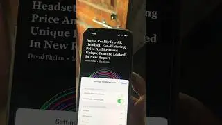 How to Use Safari's Reader View Automatically on iOS #iphone #shorts