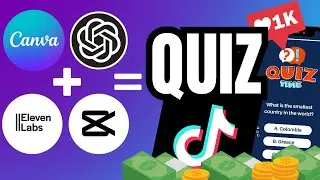 Créer des Vidéos Quiz (en automatique et illimité) avec l'IA, Canva + ChatGPT