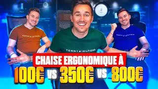 Chaise ergonomique 100€ vs 350€ vs 800€ (mieux qu'une chaise gamer ?)