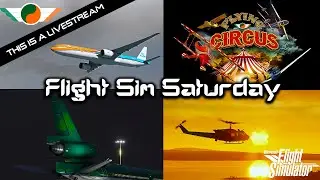 Flight Sim Saturday | MD-11F | B773 | UH-1H Huey | T6A ADV | J-3 Cub ✈️🚁🛩️