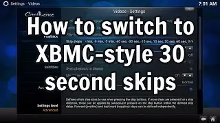 How to switch Kodi back to the XBMC method of video skipping