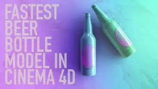 HOW TO MODEL A BEER BOTTLE IN CINEMA 4D | TUTORIAL