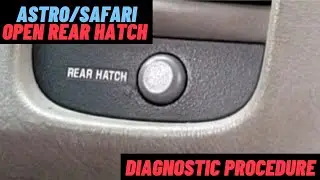 Astro / Safari Open Rear Hatch Doesn't Work Fix