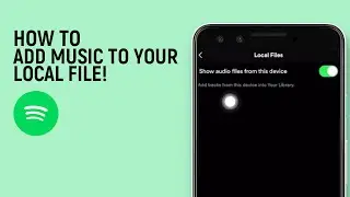 How To Add Music To Your Local Files Spotify [easy]