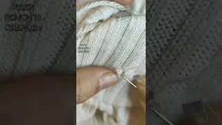 Darning a hole in a summer jacket 