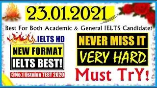 IELTS LISTENING PRACTICE TEST 2021 WITH ANSWERS | 23.01.2021