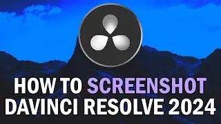 How To Take A Screenshot In DaVinci Resolve 18.6.6 2024 (How To Take A Still Image In DaVinci 18.6)