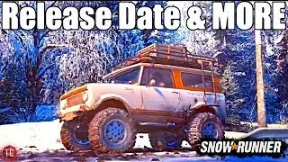 SnowRunner RELEASE DATE TRAILER!! Full Analysis, MAP VIEW, NEW TRUCKS, & MORE