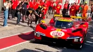 FERRARI 499P LMh HYPERCAR INSANE SOUND AT IMOLA FINALI MONDIALI 2022