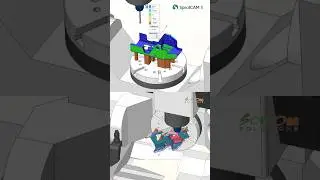 SprutCAM Finish Toolpath Simulation #sprutcam #cadcamcnc #cadcamsolution