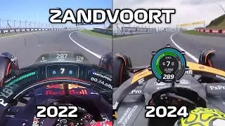 Zandvoort Pole Lap 2024 Norris vs 2022 Verstappen