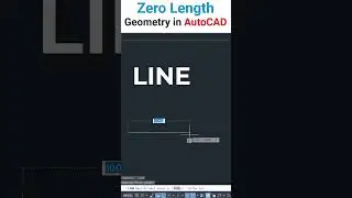 Zero Length Geometry in AutoCAD  #autocad #autocadtutorial #purgecommand