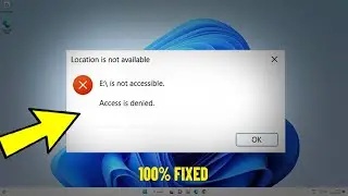 Fix Drive is Not Accessible - Access Denied Error in Windows 11/10/8/7 | C:\ is not accessible ✅