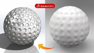 Golf Ball 3D Design ||  Product Modelling in Solid works