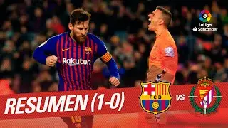 Resumen de FC Barcelona vs Real Valladolid (1-0)