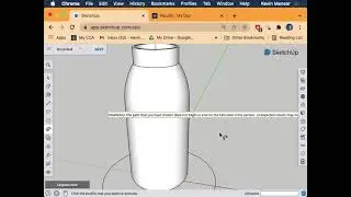 SketchUp - Water bottle Walkthrough Tutorial