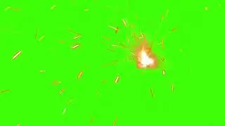 Spark effect Green Screen Video