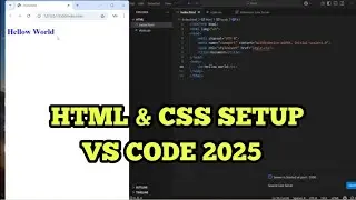 How to run html and css file in vs code? Setup html & css file in visual studio code 2025