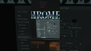 The only chrome photoshop tutorial you need! (Wait til the end)  #shorts