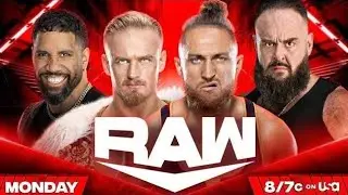 Jey Uso vs Pete Dunne vs Braun Strowman vs Ilja Dragunov Full Match WWE Raw Highlights