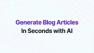Write blog articles in seconds with an Ai-powered content writing tool