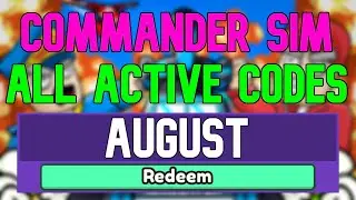 All New August 2022 Codes for ️Commander Simulator ROBLOX WORKING Commander Simulator Codes