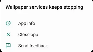 how to fix wallpaper service keeps stopping samsung